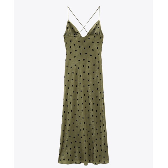 ZARA Polka Dot Slip Dress - Picture 8 of 14